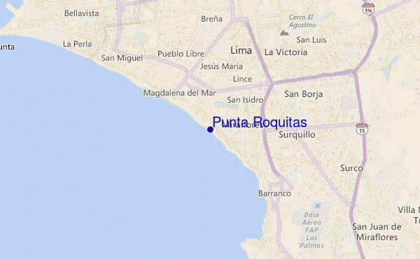 mappa di localizzazione di Punta Roquitas