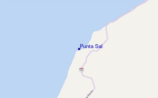 mappa di localizzazione di Punta Sal