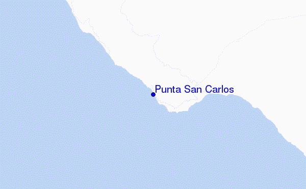 mappa di localizzazione di Punta San Carlos