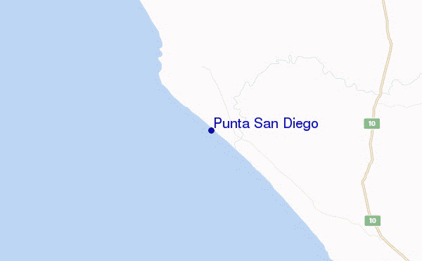 mappa di localizzazione di Punta San Diego