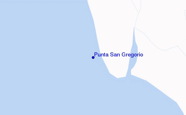 mappa di localizzazione di Punta San Gregorio