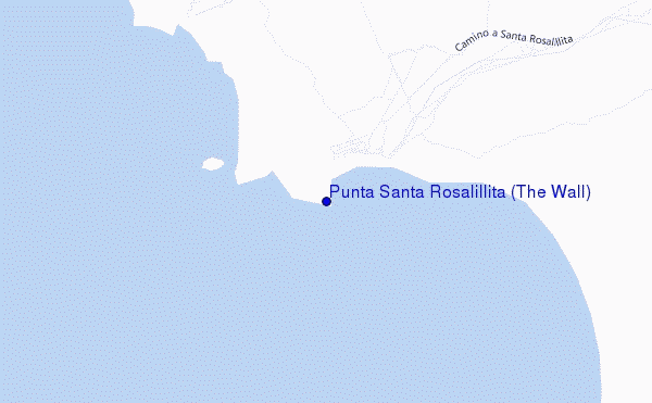 mappa di localizzazione di Punta Santa Rosalillita (The Wall)