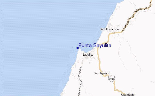 mappa di localizzazione di Punta Sayulita