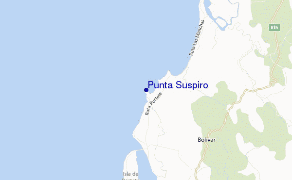mappa di localizzazione di Punta Suspiro