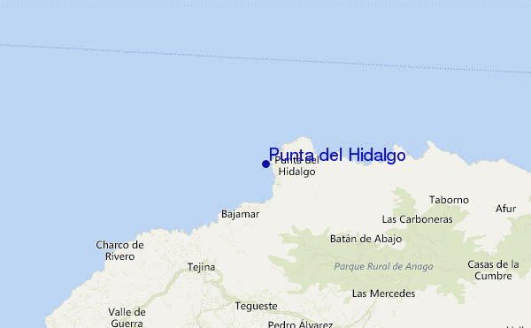 mappa di localizzazione di Punta del Hidalgo