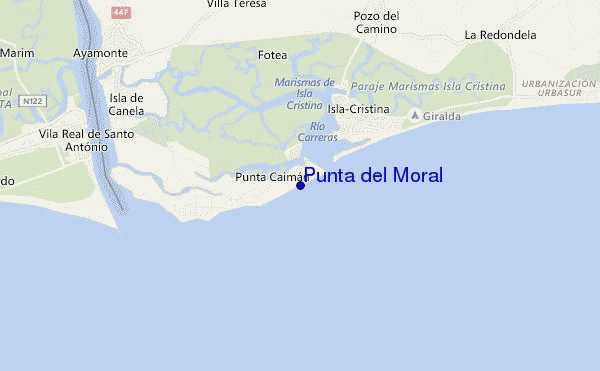 mappa di localizzazione di Punta del Moral