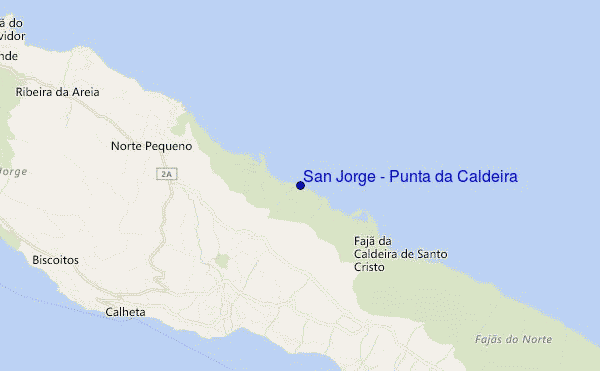 mappa di localizzazione di San Jorge - Punta da Caldeira
