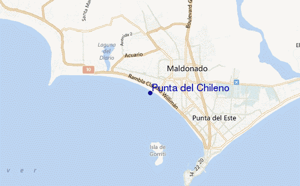 mappa di localizzazione di Punta del Chileno