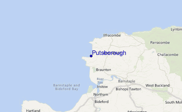 Putsborough Location Map
