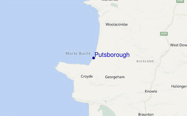 mappa di localizzazione di Putsborough
