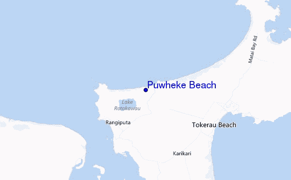 mappa di localizzazione di Puwheke Beach