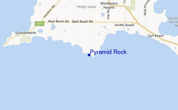 mappa di localizzazione di Pyramid Rock