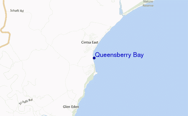 mappa di localizzazione di Queensberry Bay