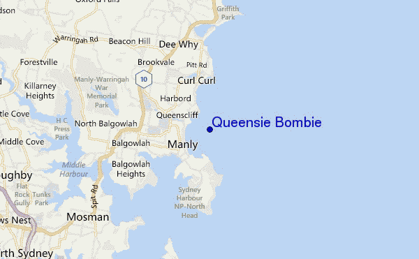 mappa di localizzazione di Queensie Bombie