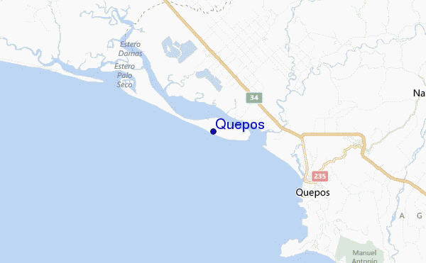mappa di localizzazione di Quepos