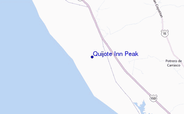 mappa di localizzazione di Quijote Inn Peak