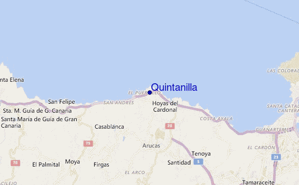 mappa di localizzazione di Quintanilla