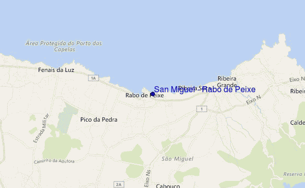 mappa di localizzazione di San Miguel - Rabo de Peixe