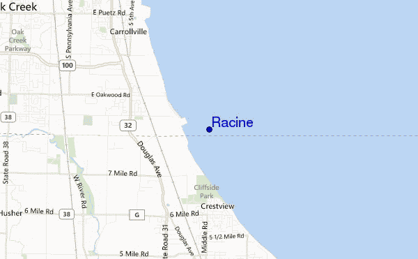 mappa di localizzazione di Racine