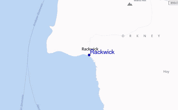 mappa di localizzazione di Rackwick
