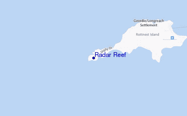 mappa di localizzazione di Radar Reef