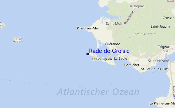 Rade de Croisic Location Map