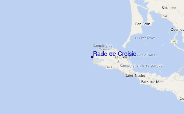 mappa di localizzazione di Rade de Croisic