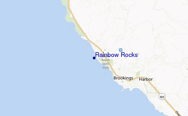 mappa di localizzazione di Rainbow Rocks