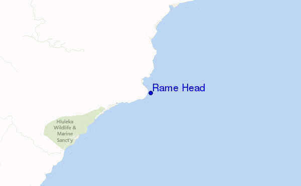 mappa di localizzazione di Rame Head