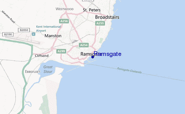mappa di localizzazione di Ramsgate