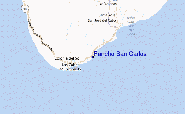 Rancho San Carlos Location Map