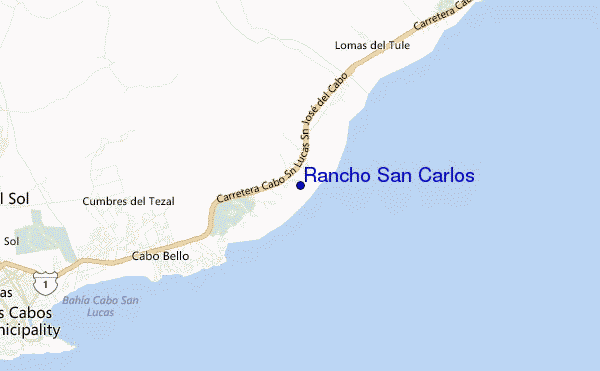 mappa di localizzazione di Rancho San Carlos
