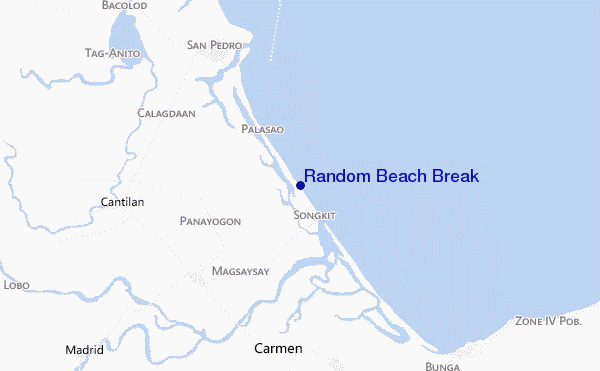 mappa di localizzazione di Random Beach Break