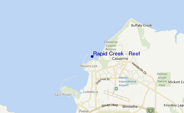 mappa di localizzazione di Rapid Creek - Reef