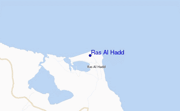 mappa di localizzazione di Ras Al Hadd