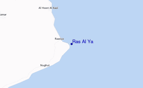 mappa di localizzazione di Ras Al Ya