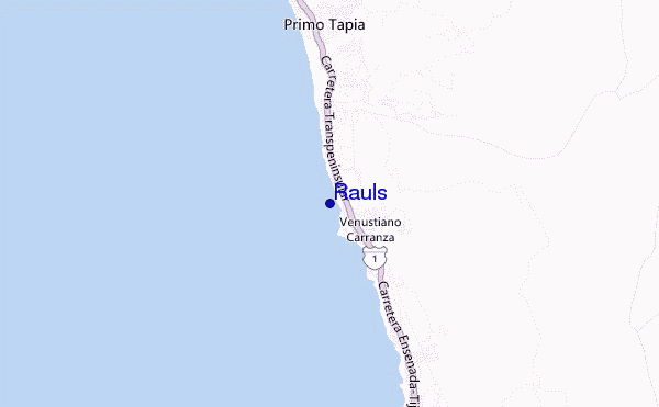 mappa di localizzazione di Rauls