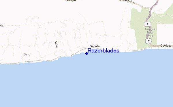 mappa di localizzazione di Razorblades
