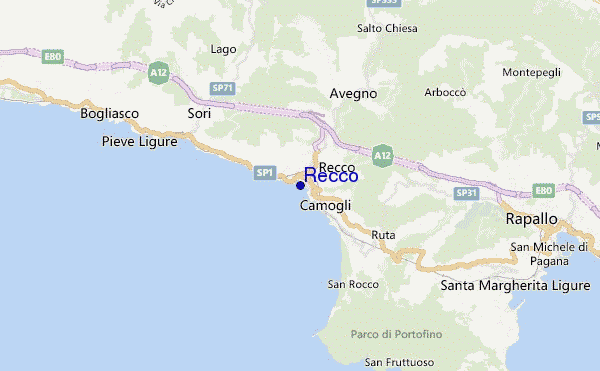 mappa di localizzazione di Recco