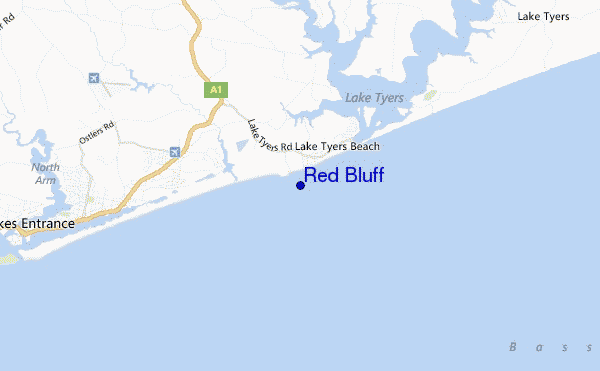 mappa di localizzazione di Red Bluff