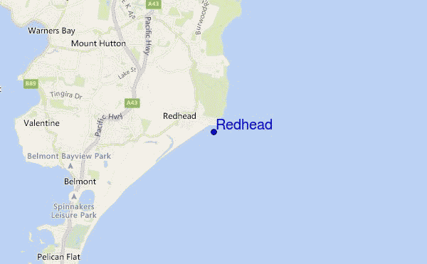 mappa di localizzazione di Redhead