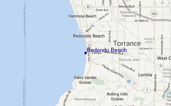 mappa di localizzazione di Redondo Beach