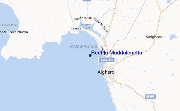 mappa di localizzazione di Reef la Maddalenetta