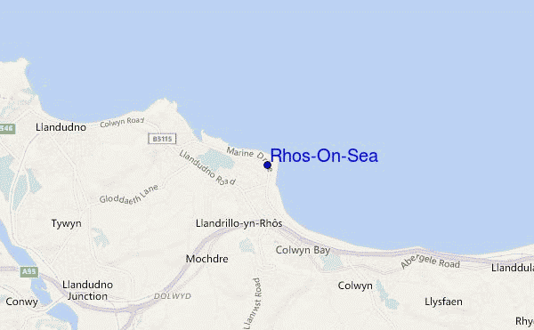 mappa di localizzazione di Rhos-On-Sea