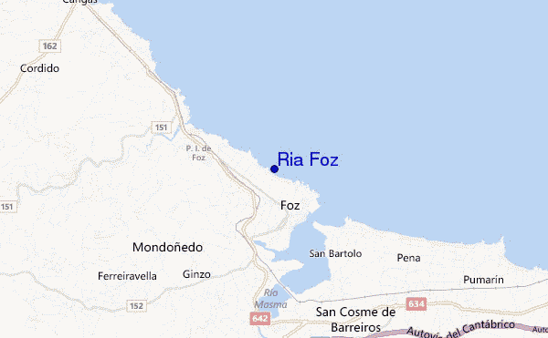mappa di localizzazione di Ria Foz