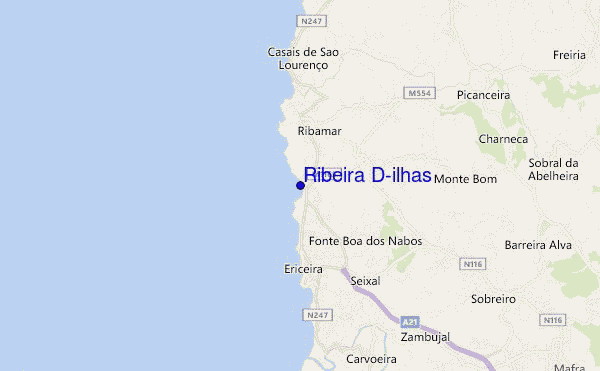 mappa di localizzazione di Ribeira D'ilhas