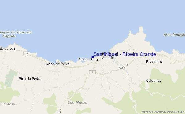 mappa di localizzazione di San Miguel - Ribeira Grande