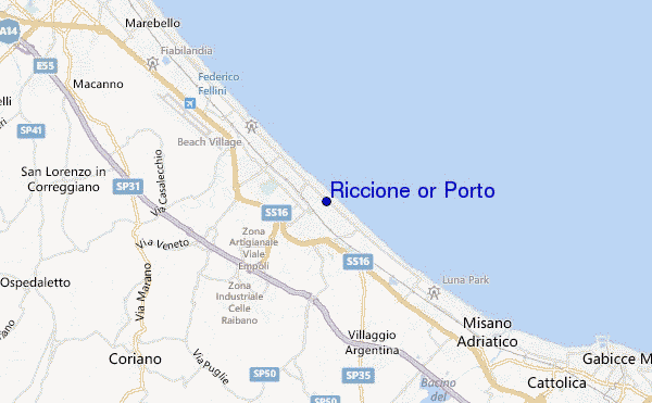 mappa di localizzazione di Riccione or Porto