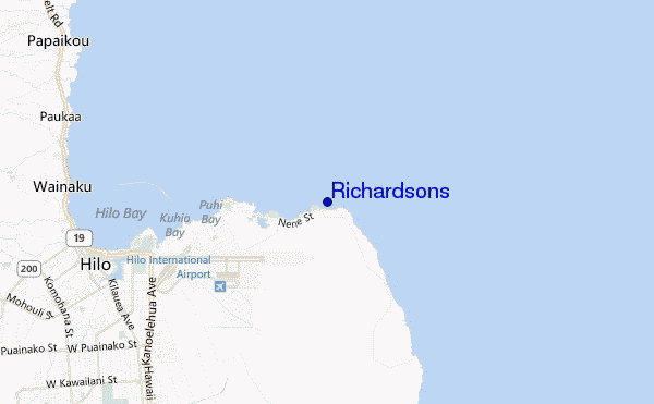 mappa di localizzazione di Richardsons