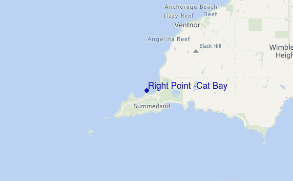 mappa di localizzazione di Right Point (Cat Bay)
